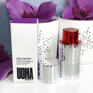 Uoma Beauty Double Take Highlighter Freed in White Pearl  (Pearly Pink) *BNIB